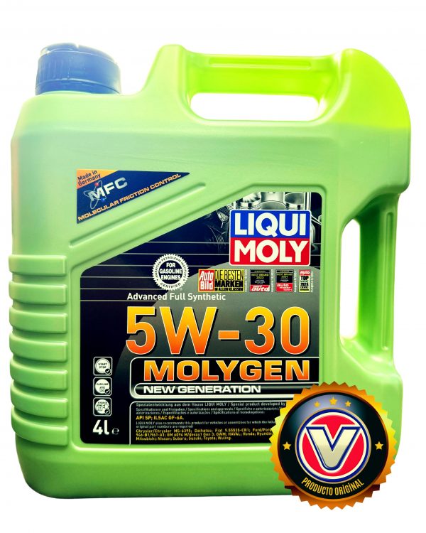 Aceite Molygen 5W/30 Bidon 4 Litros New Generation