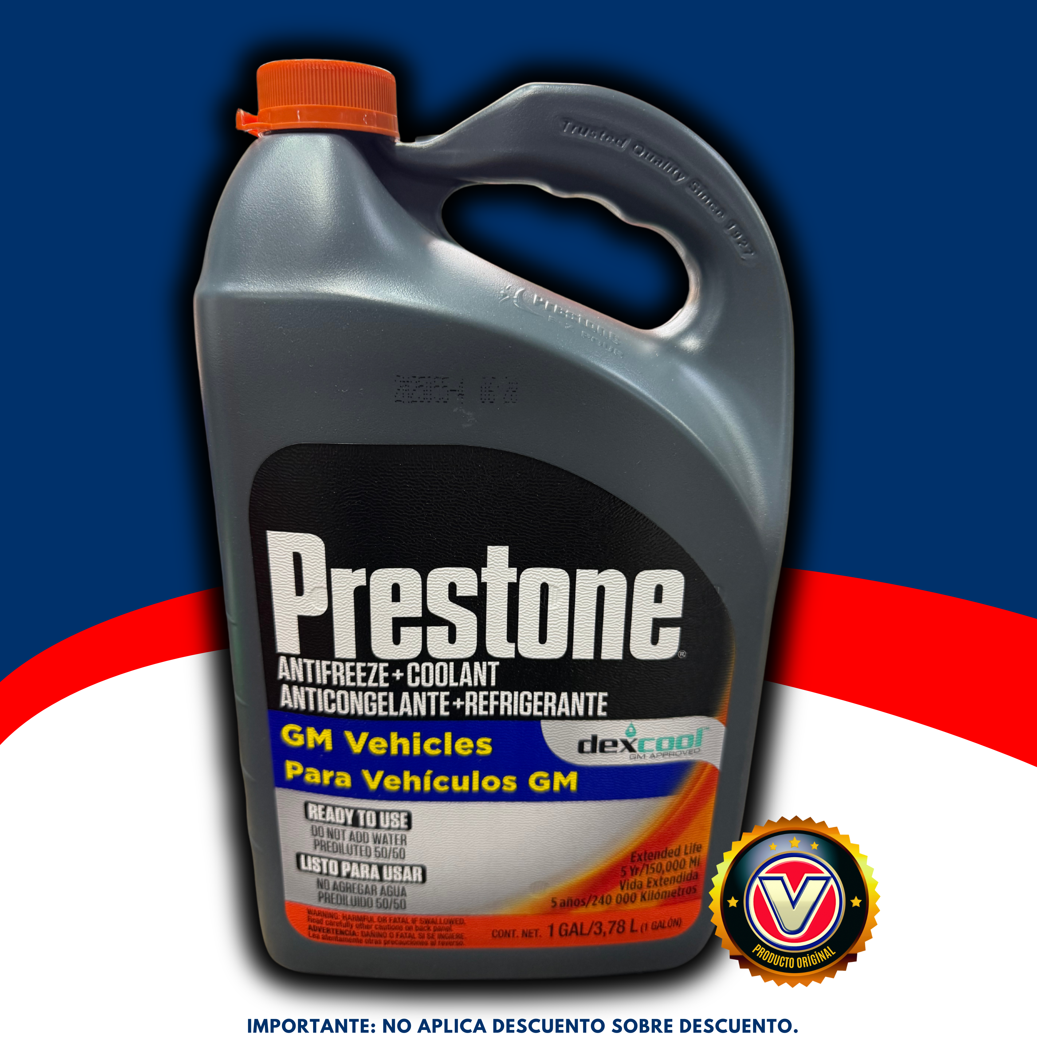 Refrigerante Prestone Dex-Cool 50/50 GM