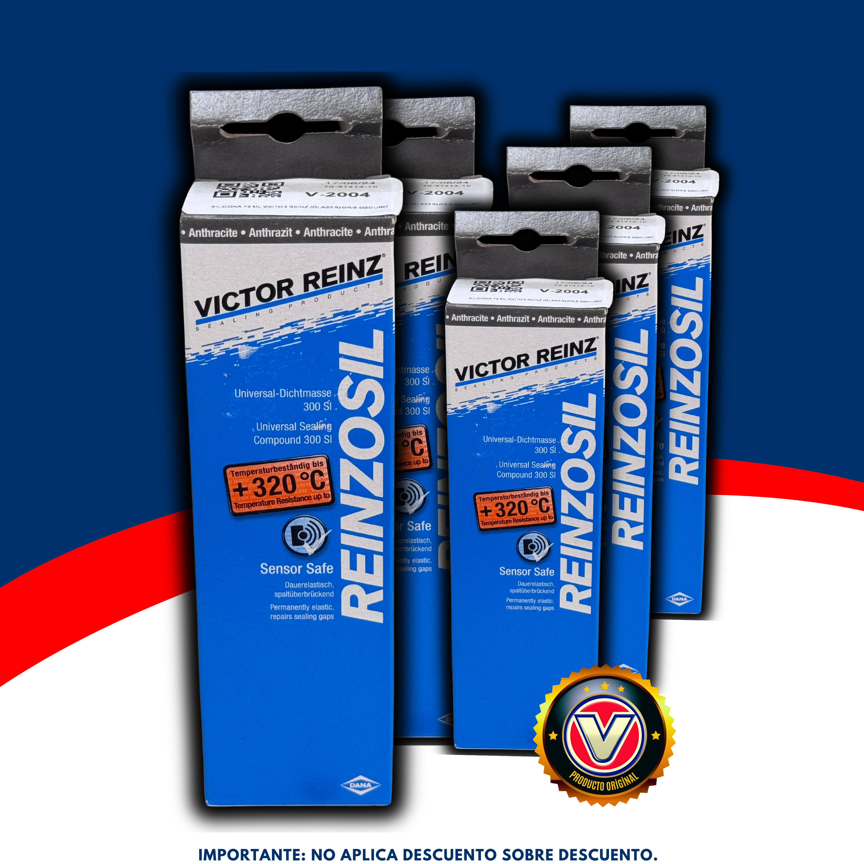 Silicona Sellador Victor Reinz +320 Cº 70ml